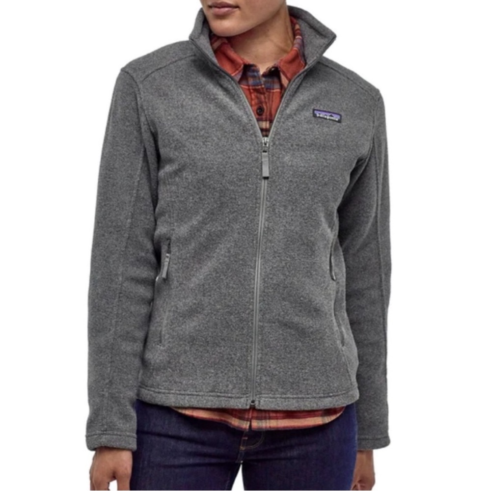 COPY - Patagonia Classic Synchilla Fleece Full Zip Sweater Jacket: Nickel Heath…